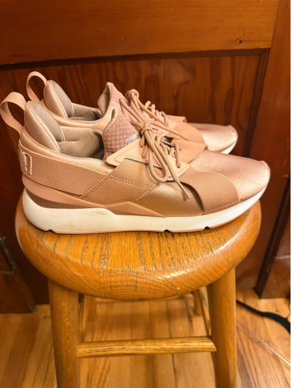 Puma Muse Satin Sneakers – Rose Gold / Peach Beige US 9 | UK 6.5 | EU 40